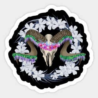 Ram Skull Sticker